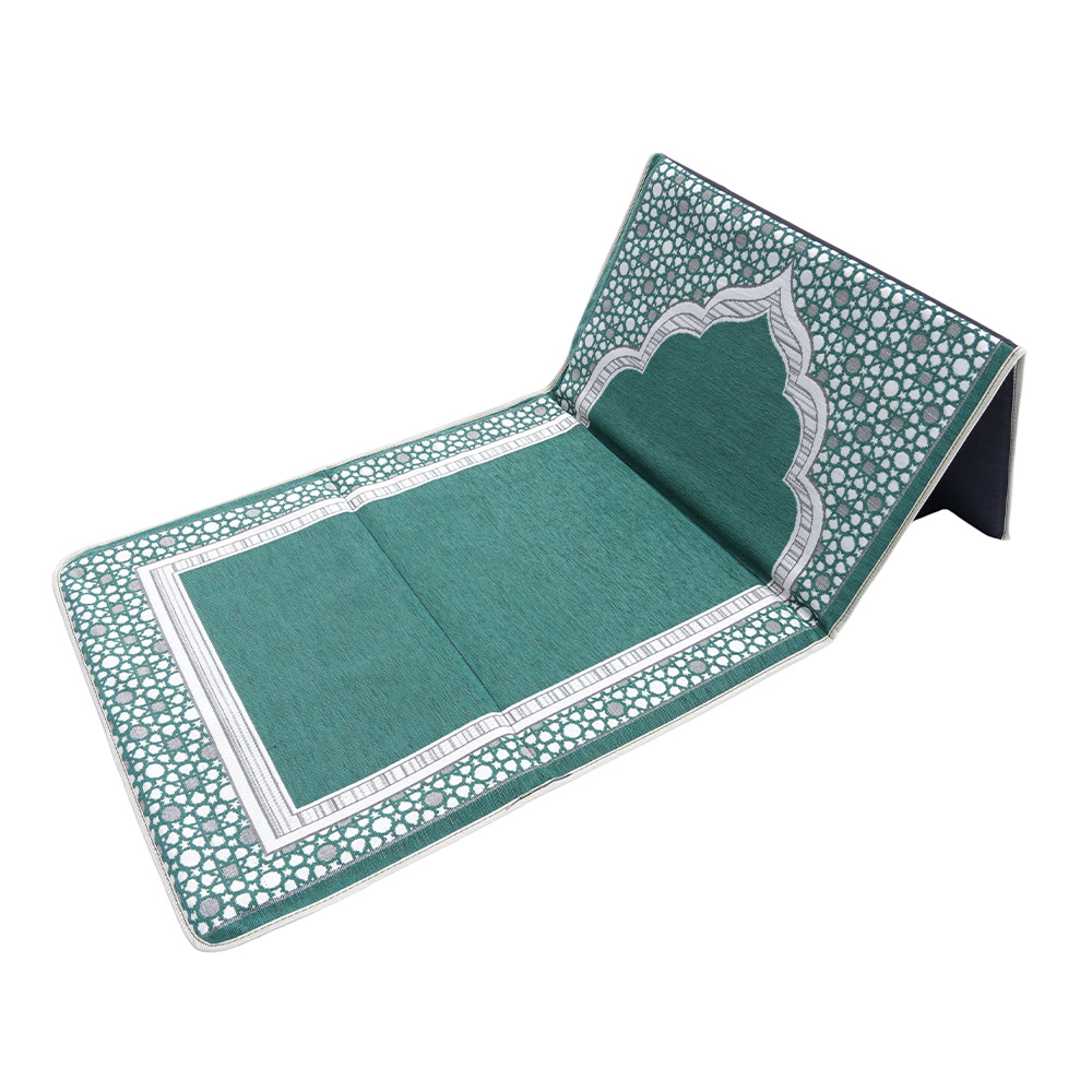 Green chenille chair cushion