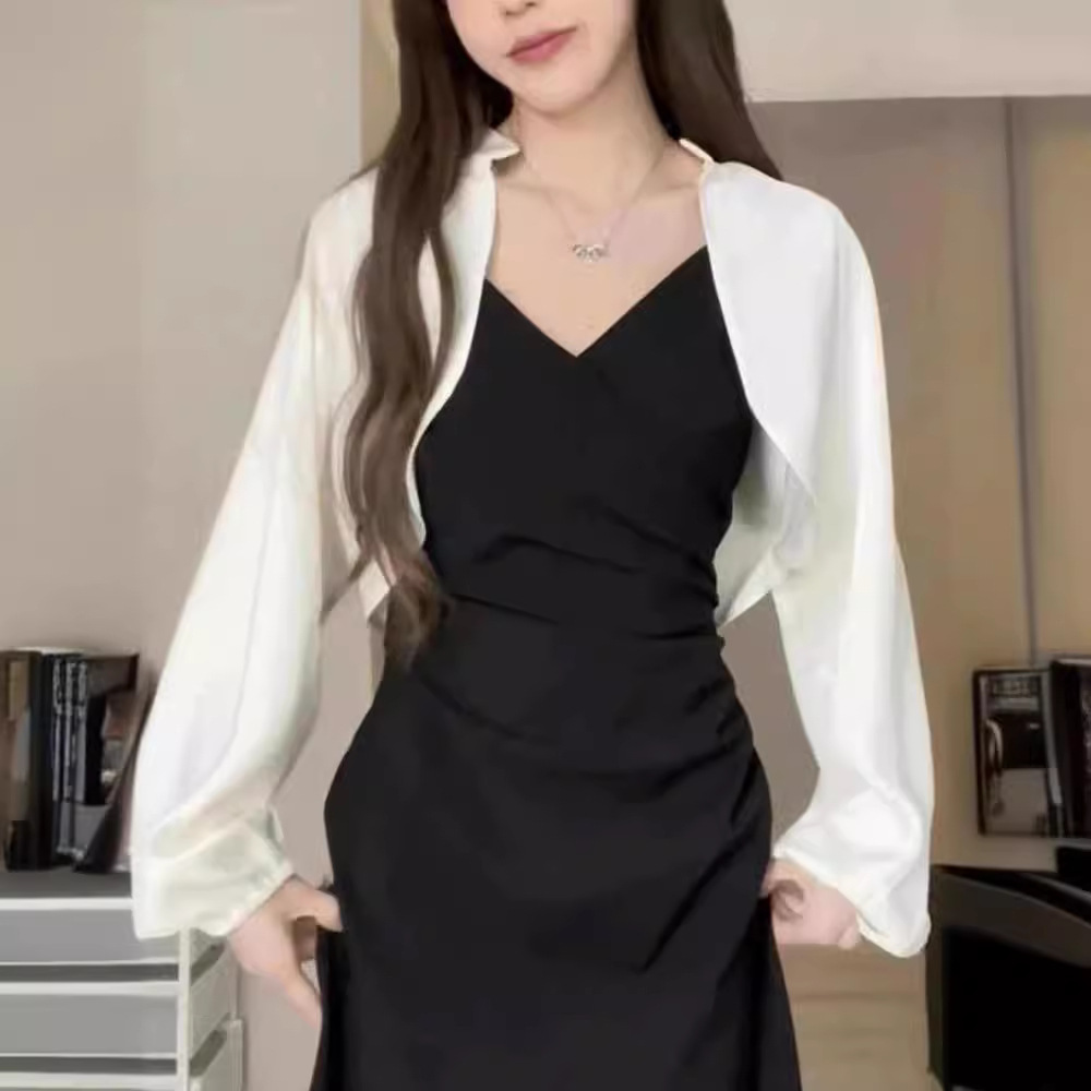 Black autumn dress