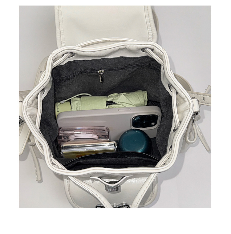 Versatile Women's Bow Backpack Crossbody Bag In Soft Pu Leather_voghion.com