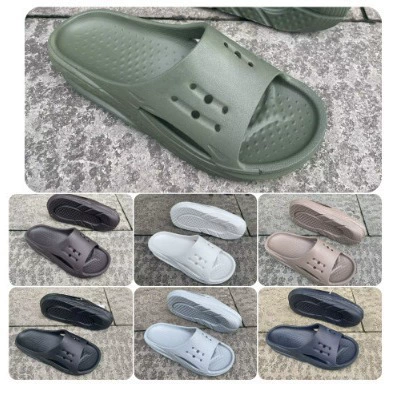 Сабо в стиле Crocs, шлепанцы с электрическим эффектом, летние повседневные сандалии для пар, мужские нескользящие и устойчивые к запаху модные туфли.