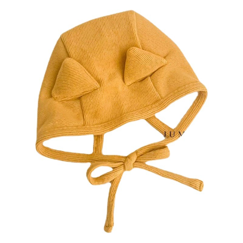 Ins детская шапка 0-3 месяца Южная Корея весна и осень тонкий милый супер милый пуловер интернет-знаменитостей для мальчиков и девочек шапка для защиты ушей