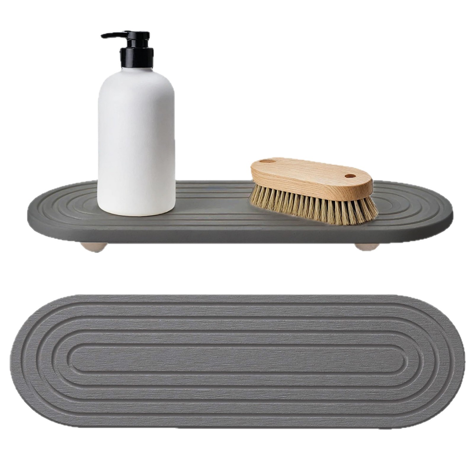 Lodo transfronterizo de diatomeas limpieza de barro lavabo almacenar taza de agua absorción de agua secado rápido estante de almacenamiento cocina mesa cocina cojín de taza de drenaje