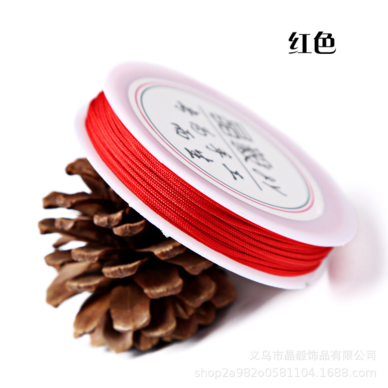 Fábrica directa 1mmA hilo Jade hilo DIY accesorios de joyería hechos a mano hilo trenzado hilo torcedura borla alambre lote