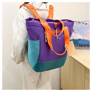 Trendy Brand Backpack Casual Lightweight Folding Storage Portable Travel Backpack Unisex Outdoor Mountaineering Large Capacity