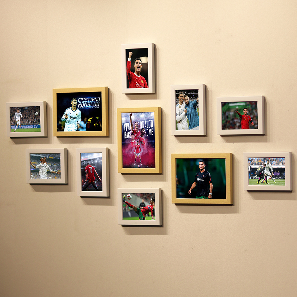 C Luo cartel UEFA fútbol Copa del Mundo estrella dormitorio mural de la pared dormitorio pintura decorativa montado en la pared marco de fotos Foto de la pared