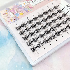 美人魚美人計假睫毛 魚尾仙子自嫁接單簇自然分段式假睫毛小惡魔