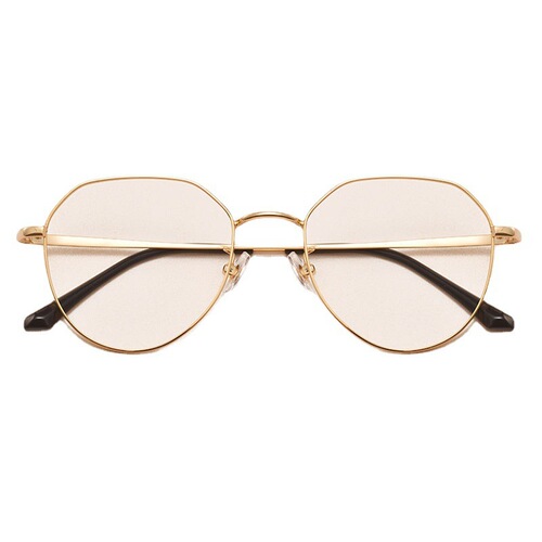 New metal flat mirror Internet celebrity small fresh anti-blue light glasses flat light anti-mobile phone radiation glasses 8057