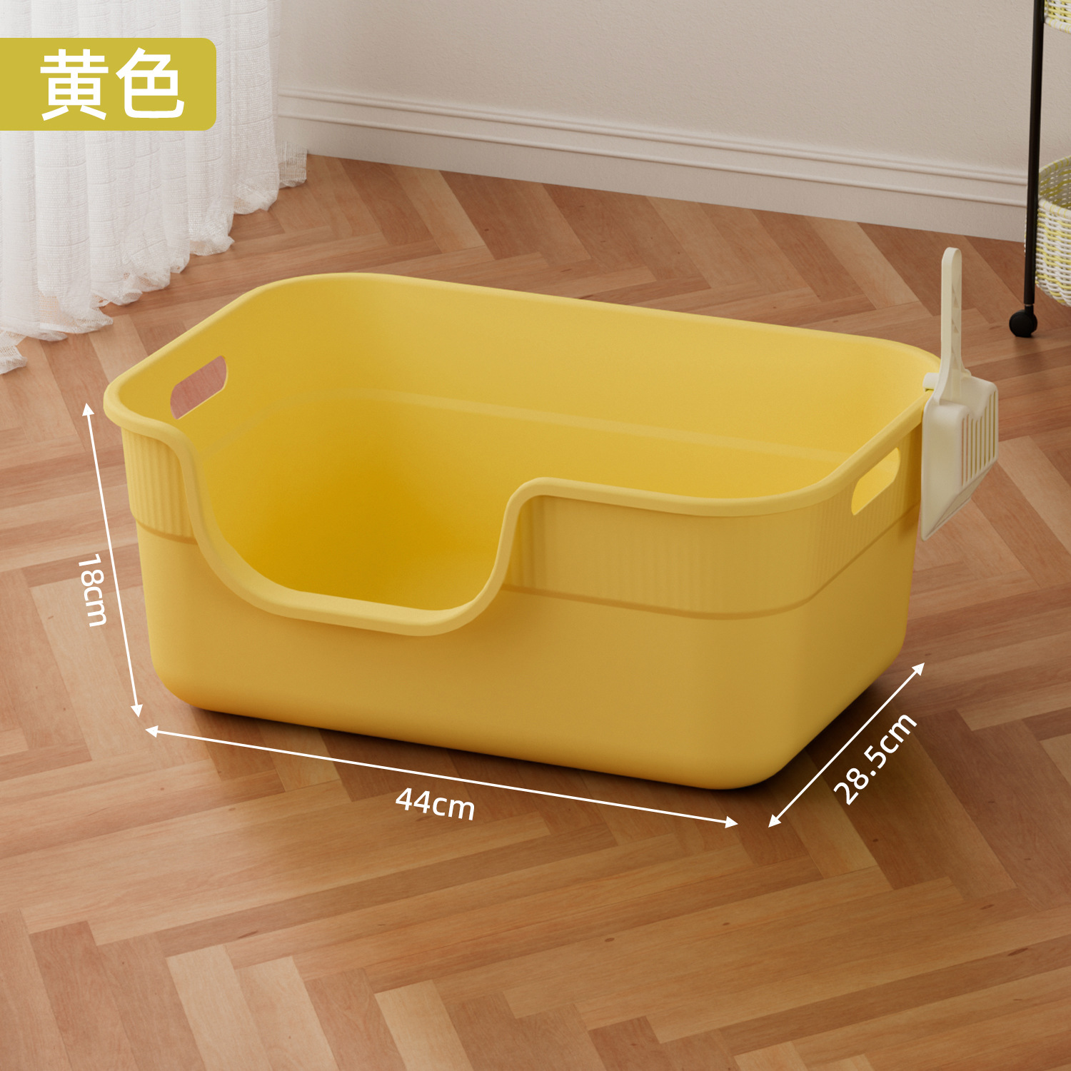 La caja de arena para gatos de gran tamaño es semicerrada, a prueba de salpicaduras externas, fácil de limpiar, inodoro para gatos, lavabo integrado para heces para gatos con pala, fábrica al por mayor