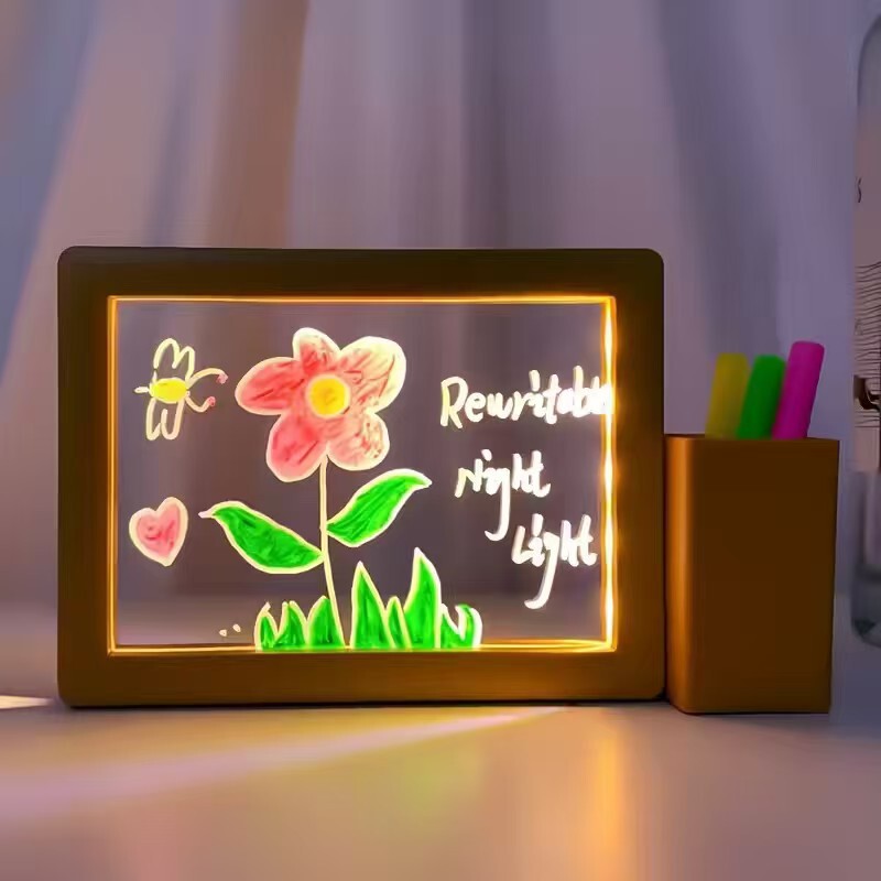 Cross-Border Creative Activities 3D Photo Frame Pen Holder Night Light Dormitory Birthday Gifts for Teachers and Classmates Graduation Season Gifts