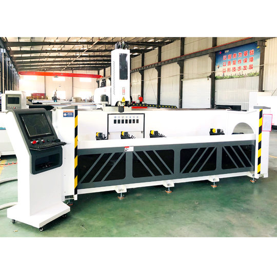 Shandong Aluminum Products doors and windows curtain wall high-speed 3-axis CNC drilling and milling machine strip industrial aluminum profile processing center