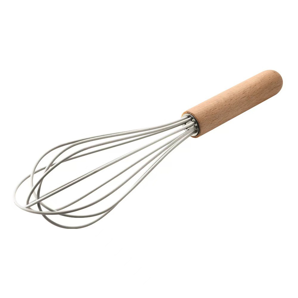 Espátula de Silicona para Cocina de Silicona de Grado Alimenticio y Madera Resistente a Altas Temperaturas y Antideslizante