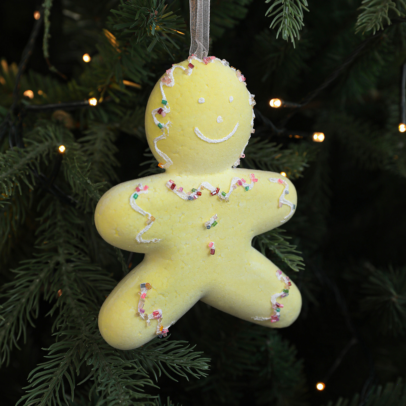 Nuevas decoraciones de Navidad caricaturas macarón espuma caramelo colgante árbol de Navidad colgante decoración de la escena props