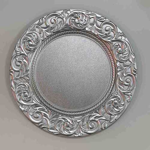  New European Pattern Dinner Plate Mat Retro Banquet Plate Banquet Plate Handmade Design Electroplating Premium Plate