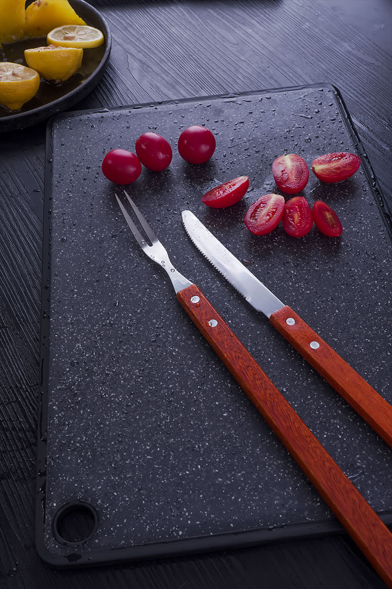 Tibetan Stainless Steel Lamb Knife and Fork Set 8