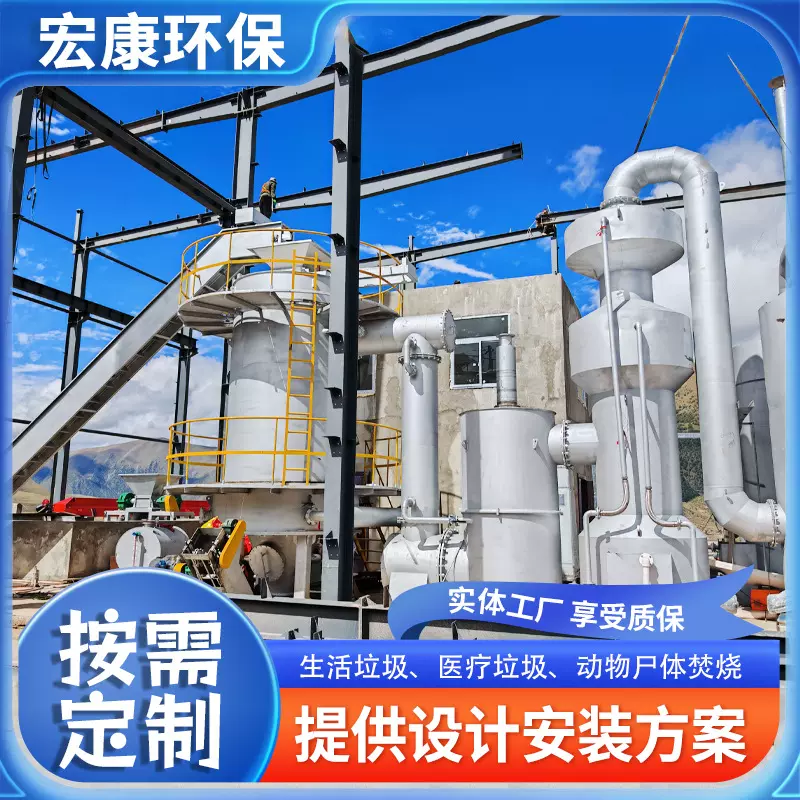 生活垃圾焚烧炉 工业垃圾废气气化炉 养殖场动物小型宠物火化炉