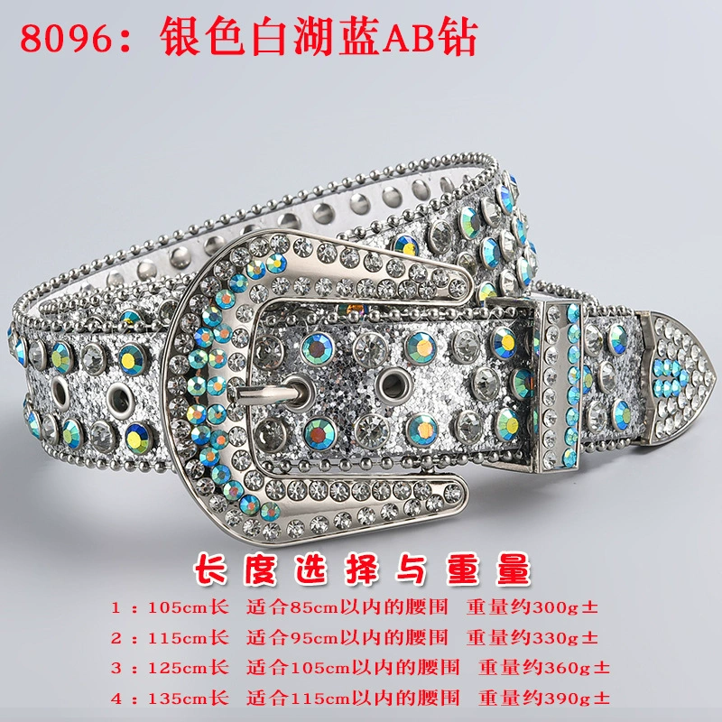 Пояс 3 шт, пояс из акрилового страза в форме diamonds, панк стиль, длины 105–135 см
