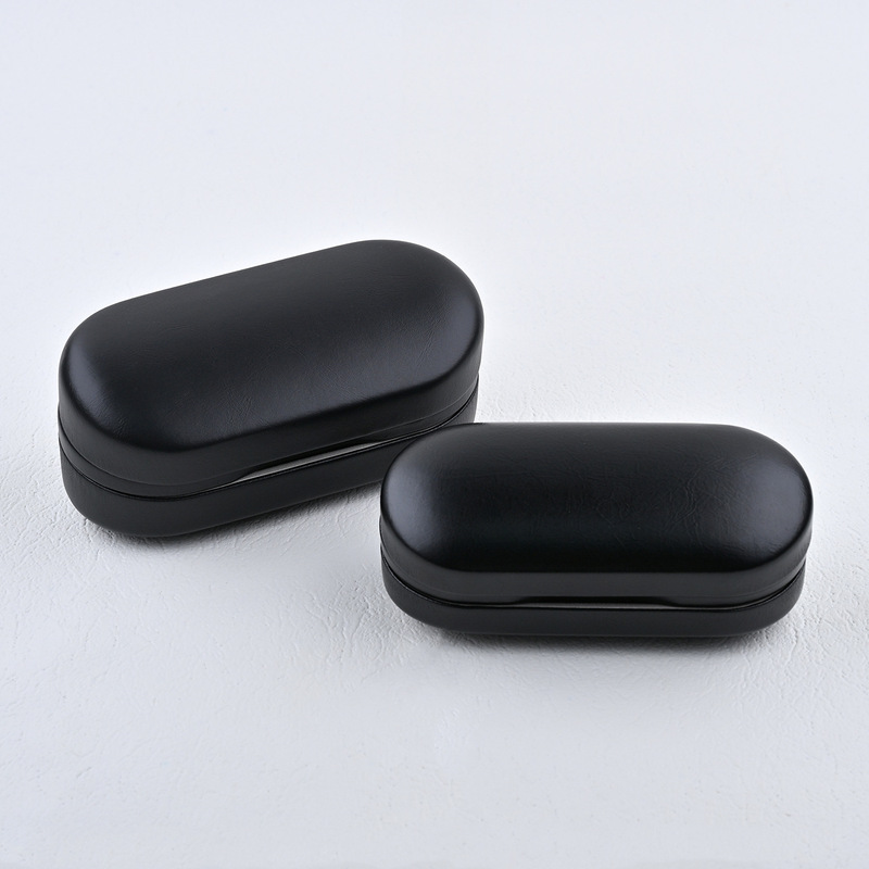 Double-Layer Glasses Case, Bright Leather, Portable Anti-Pressure Myopia Eye Box, Multi-Functional Storage Double-Layer Box, Myopia Glasses Anti-Pressure Double-Layer Glasses Case, Bright Leather, Portable Anti-Pressure Myopia Eye Box, Multi-Functional Storage Double-Layer Box, Myopia Glasses Anti-Pressure