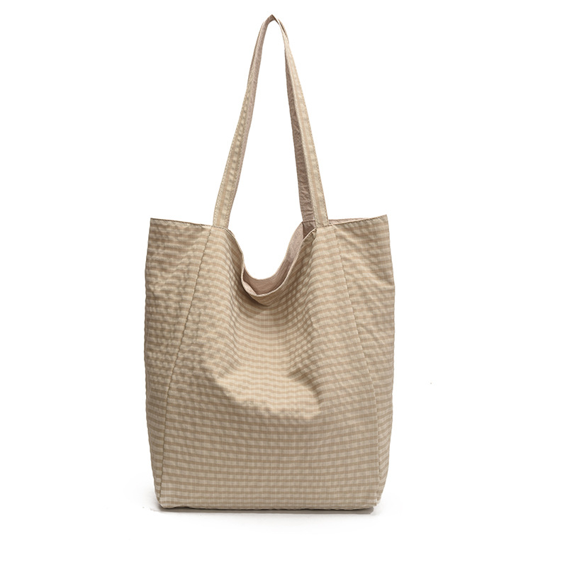 Bolso Tote de moda coreana 2025 verano nuevo bolso femenino estilo universitario bolso de hombro con letras bordadas