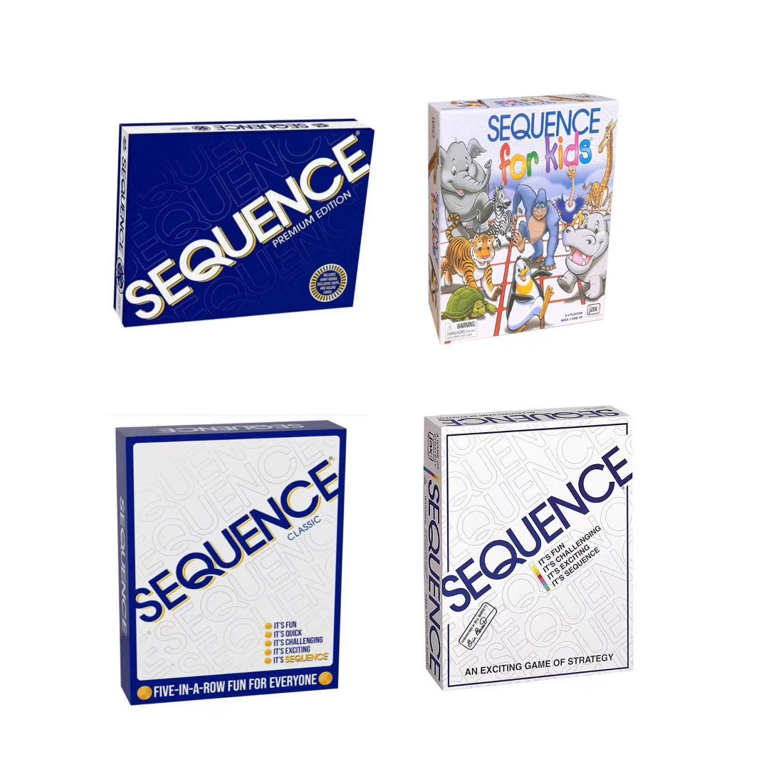 Существует множество настольных игр серии Sequence, а серия Fun Duel Journey содержит в себе разнообразные игры в стиле «пять в ряд» на английском языке.
