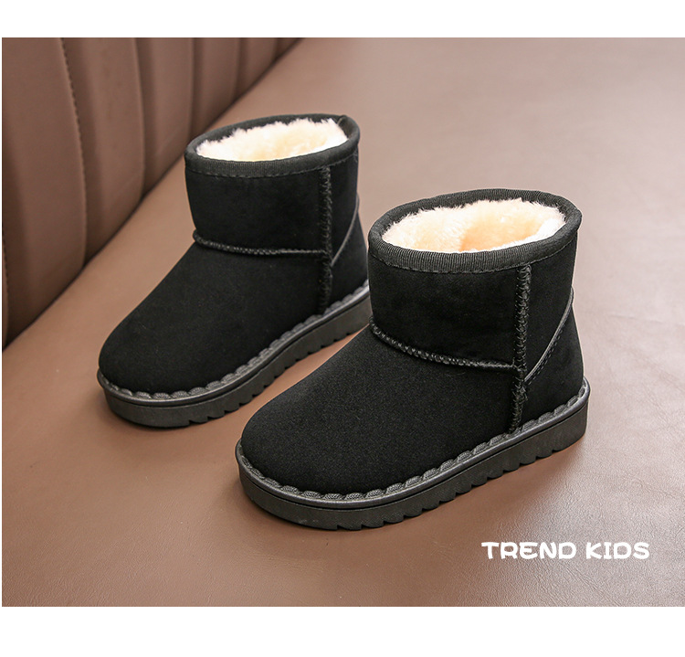 Doposci per bambini per ragazzi e ragazze nell'inverno 2023 nuovo set di stivaletti corti, scarpe in cotone scamosciato, isolamento in peluche_voghion.com