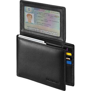 Y 54358 RFID Leather Wallet ��ʿ�X�� �W���羳���R�d
