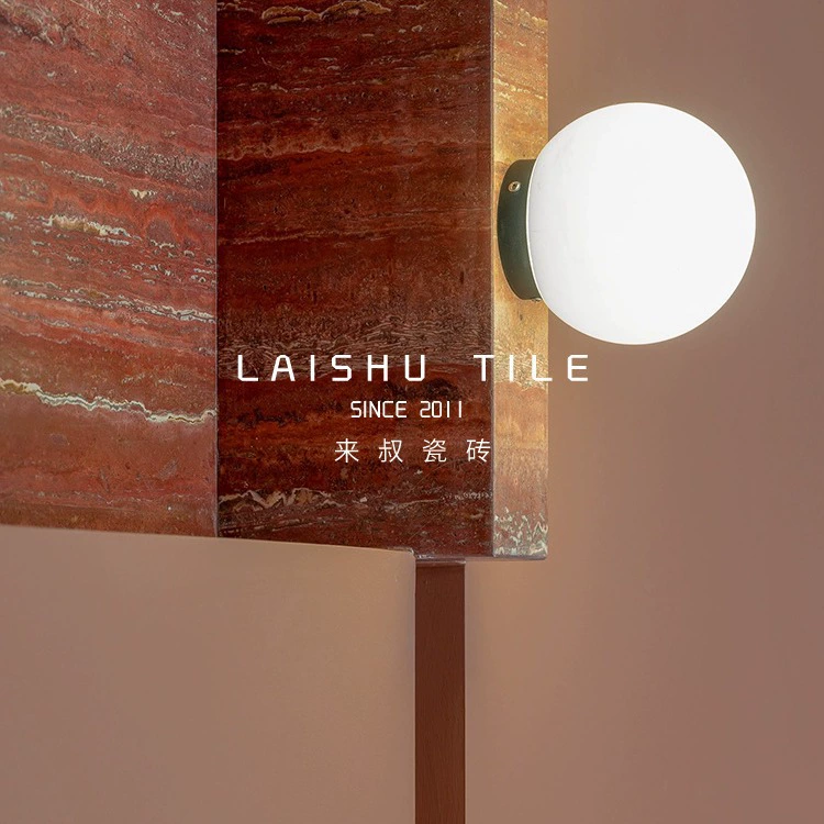 Высококачественная матовая красная травертиновая плитка для фона бара, стены, лестницы, столешницы для телевизора, ниши из мрамора