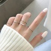 Fashionable ring for beloved, brand set suitable for men and women, internet celebrity, on index finger