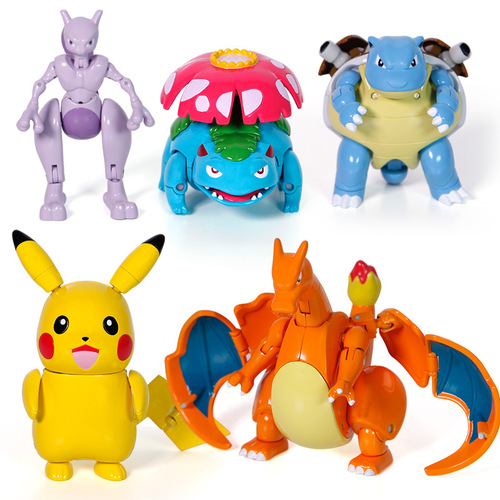 Genuine pet Pokémon Pikachu Pokémon ornaments hand-made doll deformation toy 1st generation version