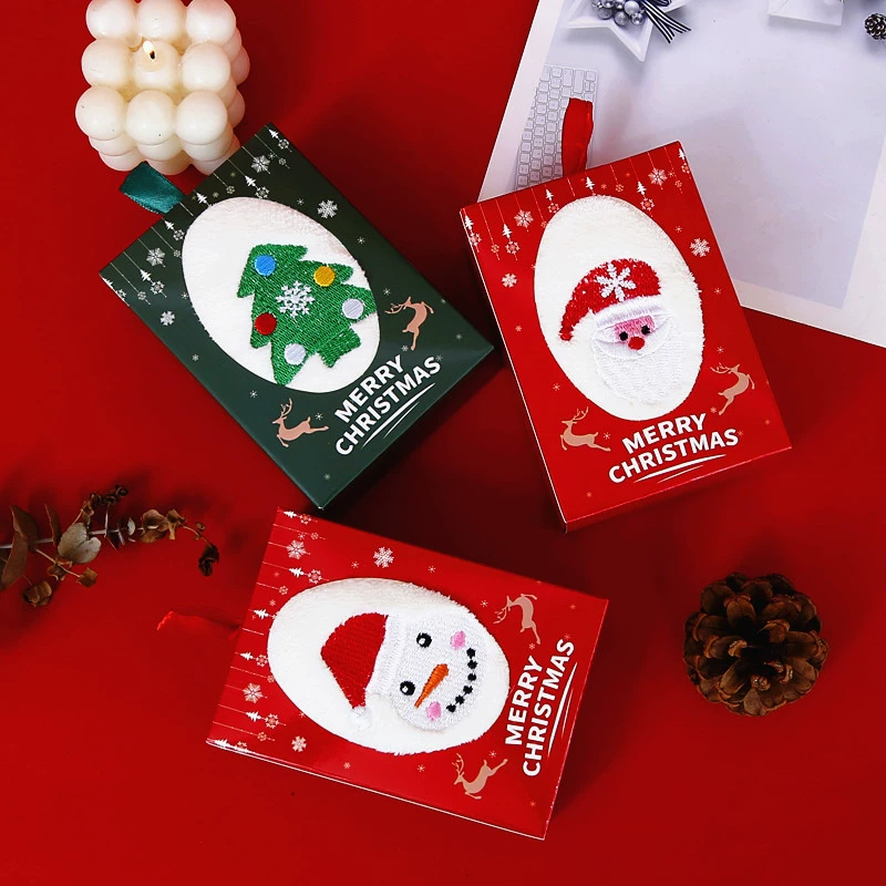 JIT от имени TEMU трансграничное рождественское кухонное полотенце Рождественский снеговик праздничный печатный стол декоративное полотенце