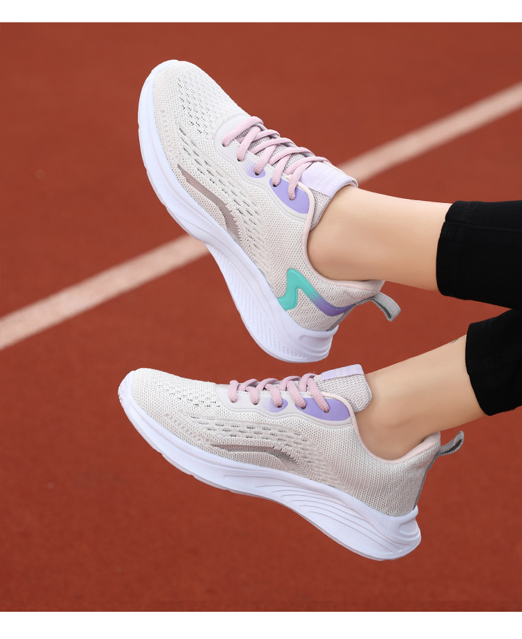 Damen-Wanderschuhe, Laufschuhe, Turnschuhe, Gummisohle, atmungsaktiv, Fußgewölbeunterstützung_voghion.com