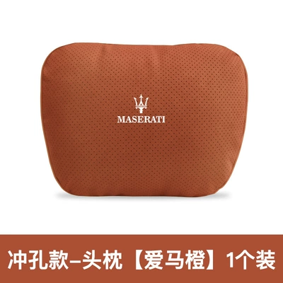 Suitable for Maserati Headrest – Headrest - maserati-punched-model-headrest-emma-orange-1-pack-standard