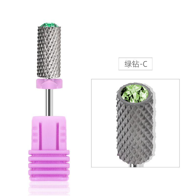 Manicura especial transfronteriza con diamante cabeza de molienda de acero de tungsteno herramienta de eliminación de uñas máquina de molienda de uñas cabeza de molienda especial al por mayor