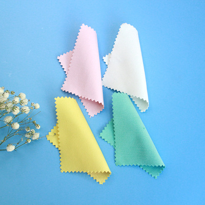 擦银布批发 银器上光布鹿皮绒银首饰配套赠品 首饰保养 擦银布8*8