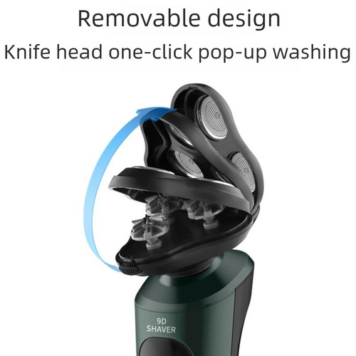 Cross-border new 9D high-power electric razor multifunctional whole body water washing USB charging beard knife shaving knife 
