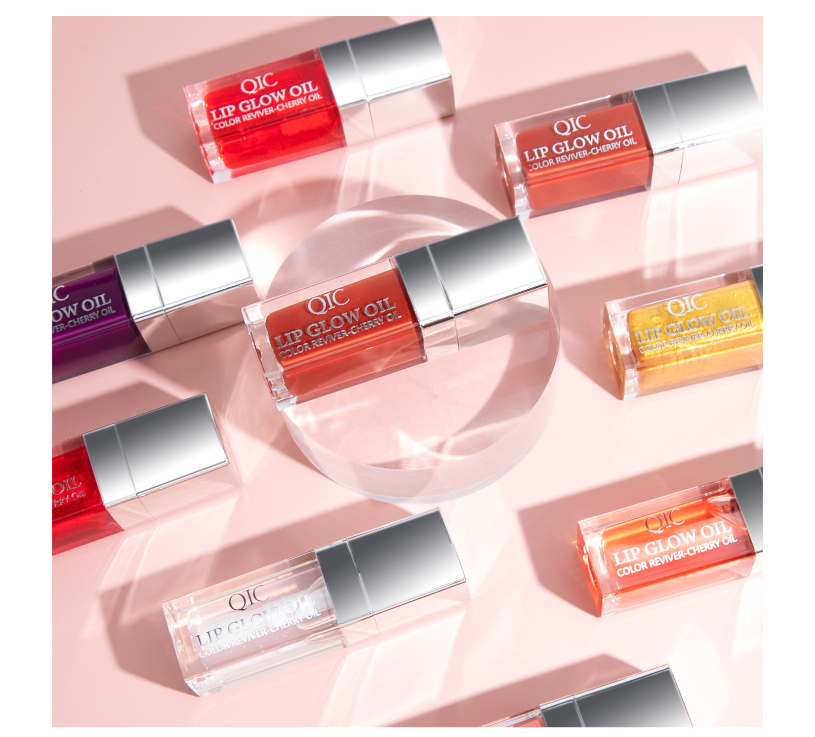 QIC Qini Lip Moisturizing Oil Moisturizing Lip Balm Transparent Dudu Lip Gloss Glass Lip Moisturizing Oil Cross-border bestsellers undefined