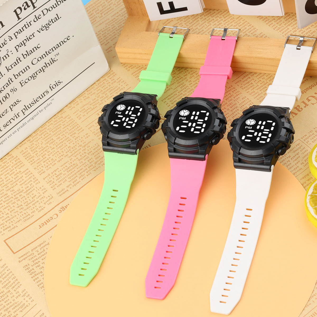 waterproof fashionable brand digital watch for men and women