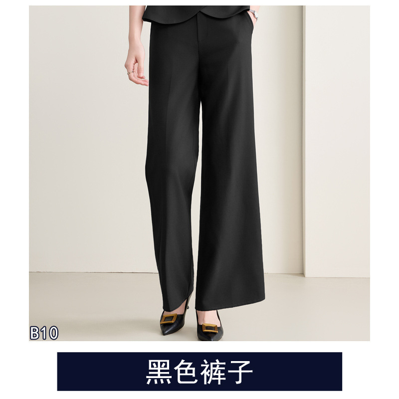 职业女裙西服套装女酒店售楼部物业阔腿裤工装珠宝店导购工作服女|undefined