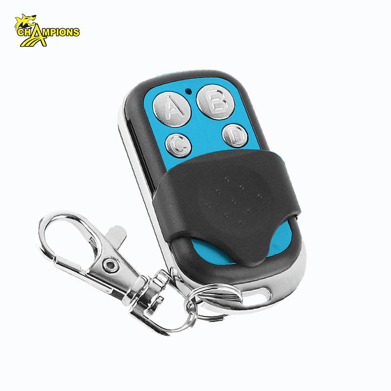 Control de acceso de seguridad 1527, control remoto metálico de aprendizaje automático con cubierta deslizante, control remoto inalámbrico de 433 MHz para puertas eléctricas.