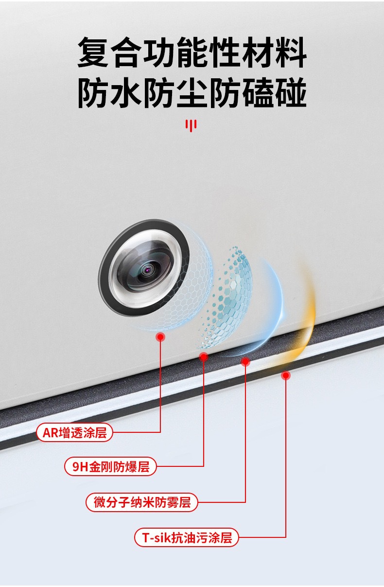 Car Camera Protective Cover Lens Cap Special Vehicle-Mounted 360-Degree Reversing Image Protective Cover Car Modification Accessories