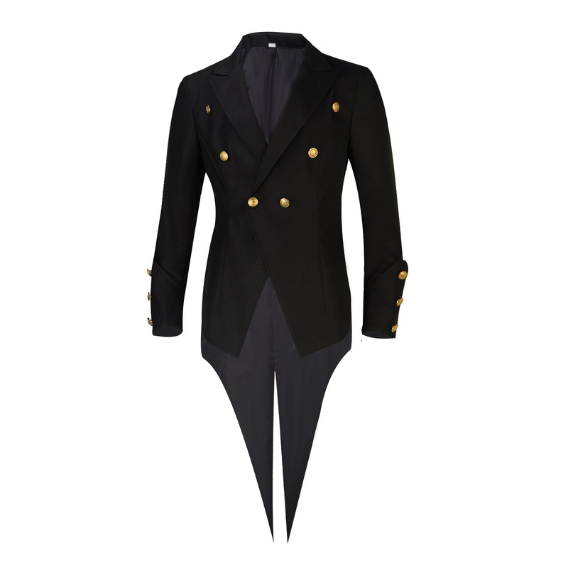 Manufacturer Wholesale Spot Medieval Clothing Colorful Palace Tuxedo Punk Halloween Stage Performance Suit