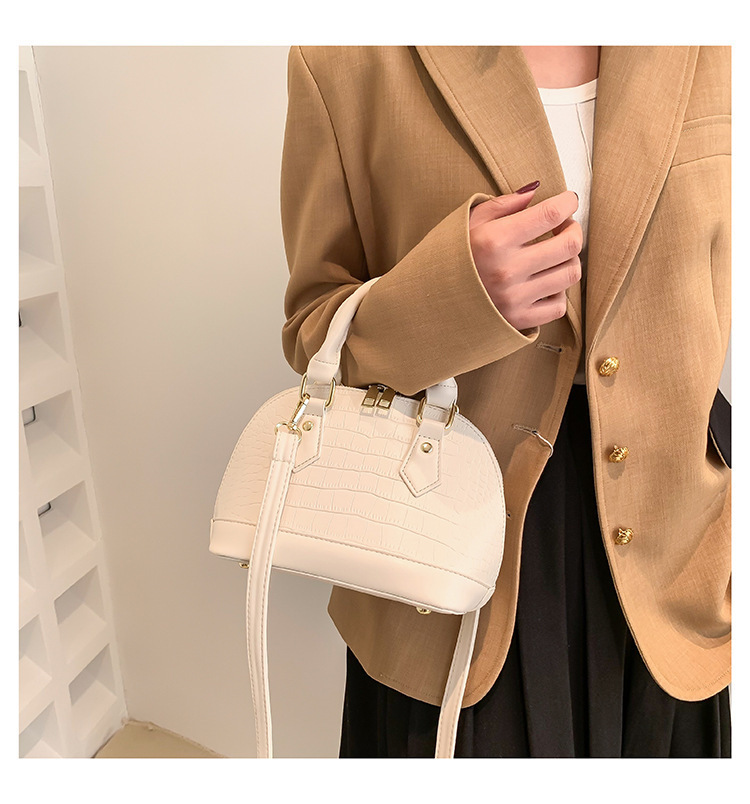 Stone Pattern Shell Messenger Bag Stylish Women's Shoulder Bag_voghion.com