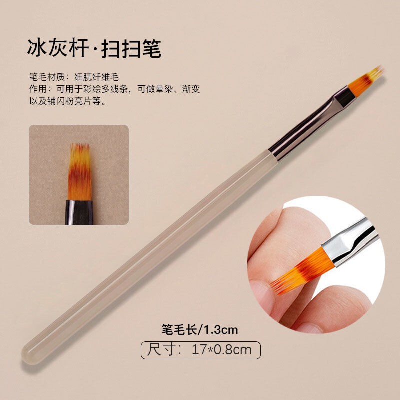 新しい和風マニキュアブラシセット、ペイントドローペン、マニキュア光療法、フラワーブレンディングブラシ、スイープペン|undefined
