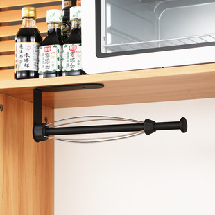 Cross-border Tissue Holder Punch-free Kitchen Plastic Wrap Shelf Bathroom Tissue Rod Anti-slip Anti-rust Toilet Roll Paper Holder