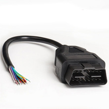 16Pin� ���^�B�Ӿ��_�ھ� Open male OBD 2 Cable 30����