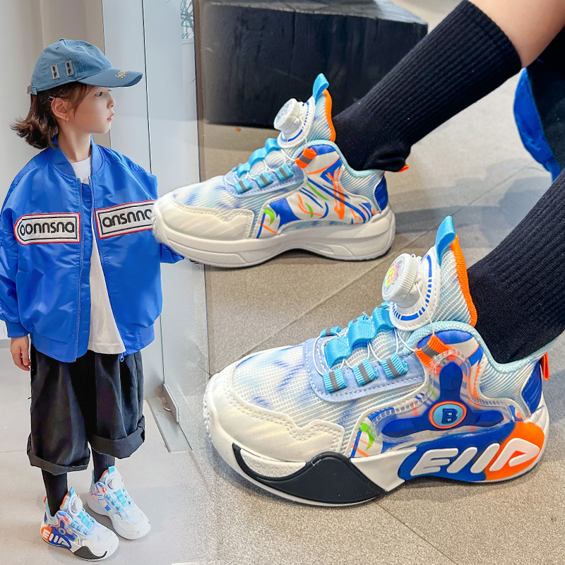 Niños zapatilla de deporte al por mayor 2023 Otoño e Invierno nuevos niños zapatos de papá transpirable moda estudiante niñas zapatos Casuales