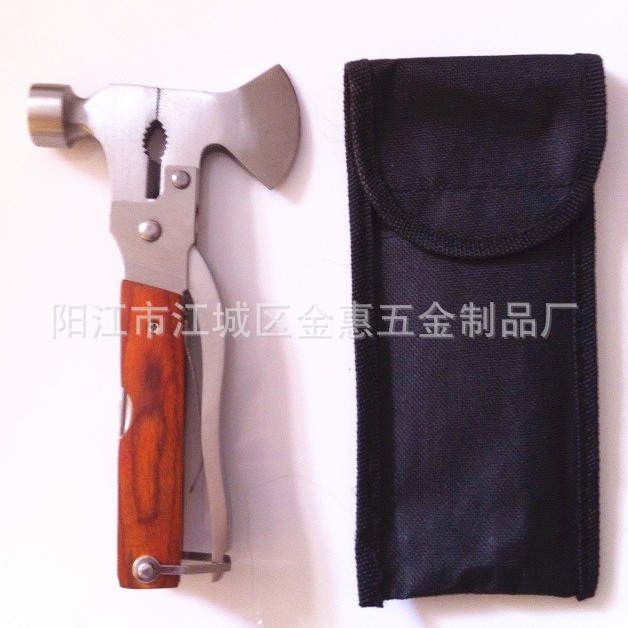 汽车安全不锈钢多功能斧头钳多功能野营工具组斧头锤子