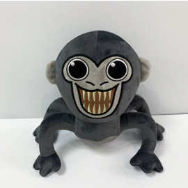 跨境新品Jeff Plush游戏周边灰色龇牙四脚猩猩猴子毛绒玩偶