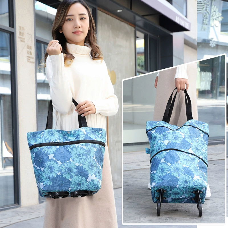 Складная сумка-шоппер из оксфордской ткани с колесами, напрямую от производителя, для дома, путешествий и покупок.