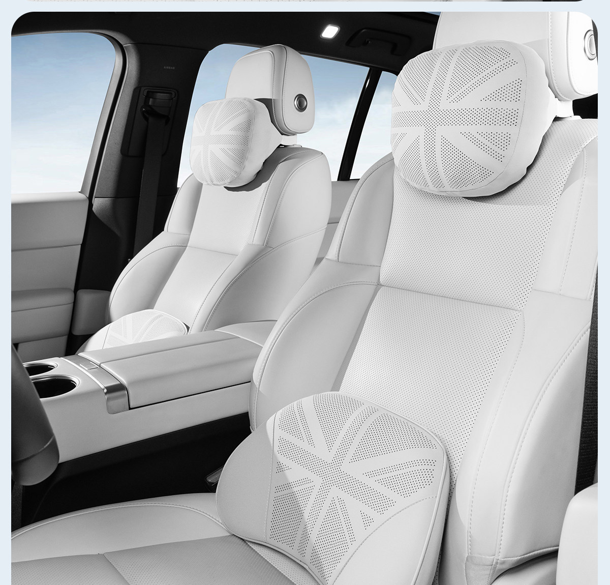 Car lumbar support cushion, lumbar pad, car lumbar support, lumbar pillow, backrest cushion, anti-stain leather headrest, neck support pillow