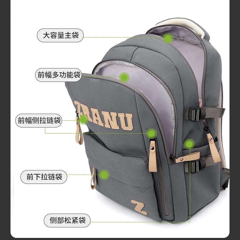 Mochila de pescado natural para estudiantes de primaria 3 - 6 grados mochila de hombro de gran capacidad escuela secundaria al por mayor